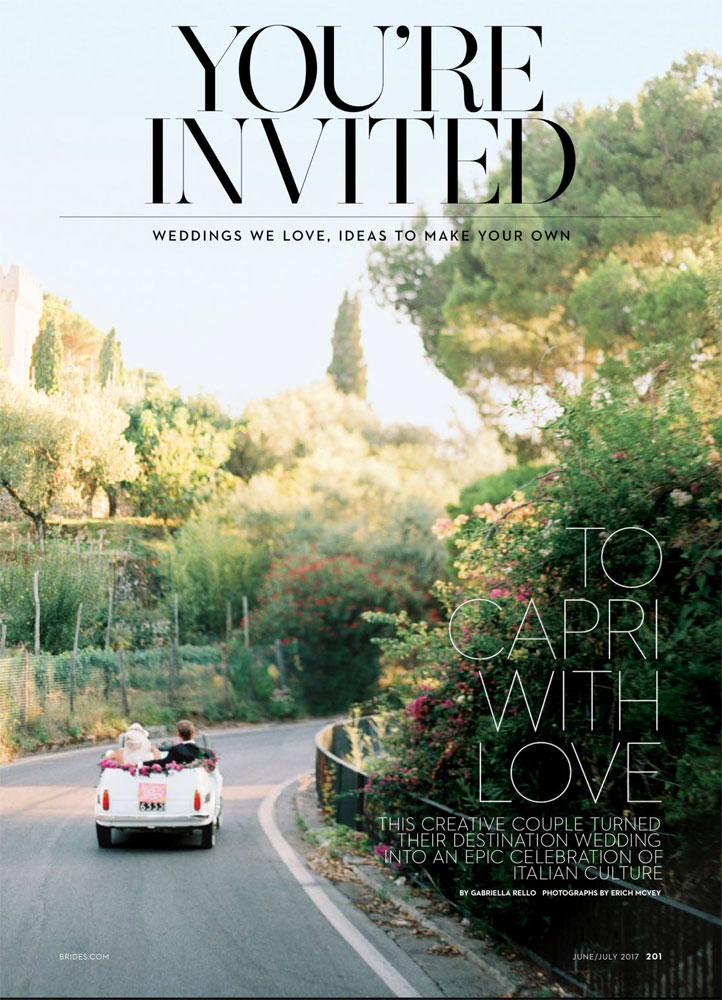 To Capri with Love — Brides, Sugokuii Events