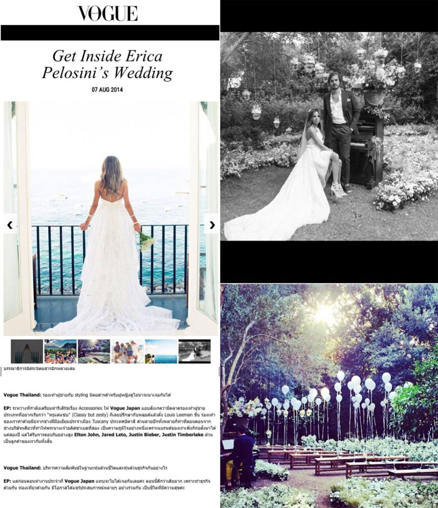 Get Inside Erica Pelosini’s Wedding — Vogue Thailand, Sugokuii Events
